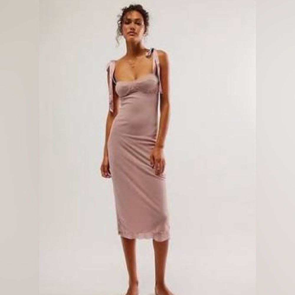 FREE PEOPLE Intimately Got Glam Mesh Slip Dress XS Small - Picture 4 of 7